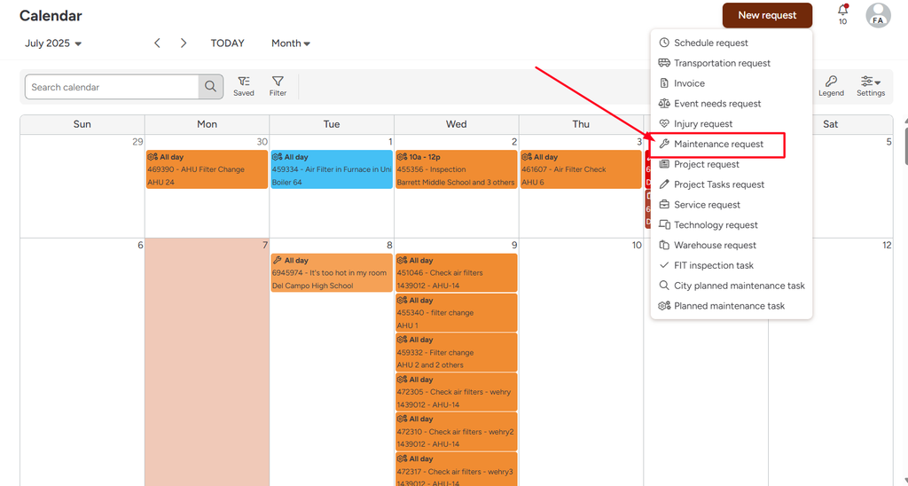 FMX dashboard